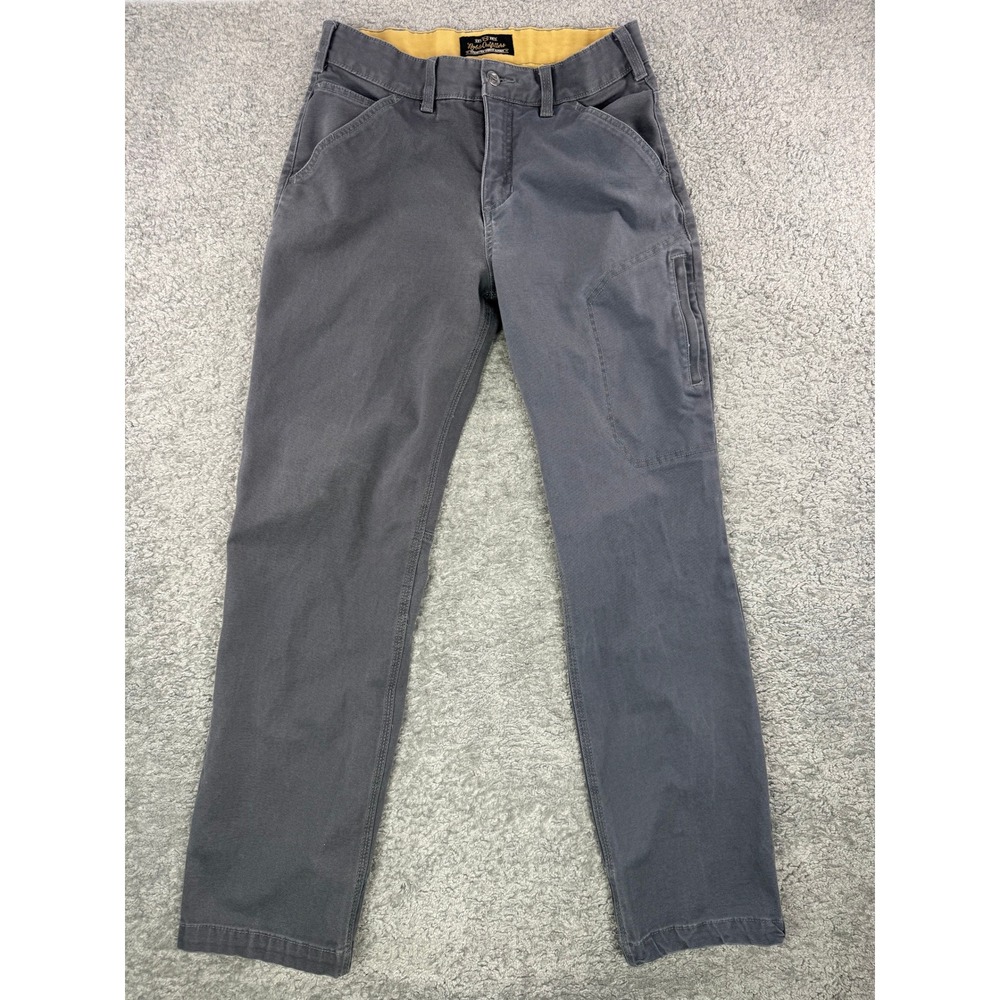 Noble Outfitters Womens Gray Canvas Utility Work Pants Size 10 Straight Leg
